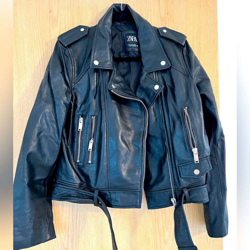 Zara leather jacket